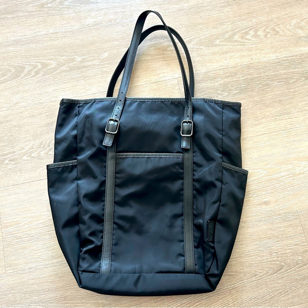 Agnes B. VOYAGE nylon tote bag